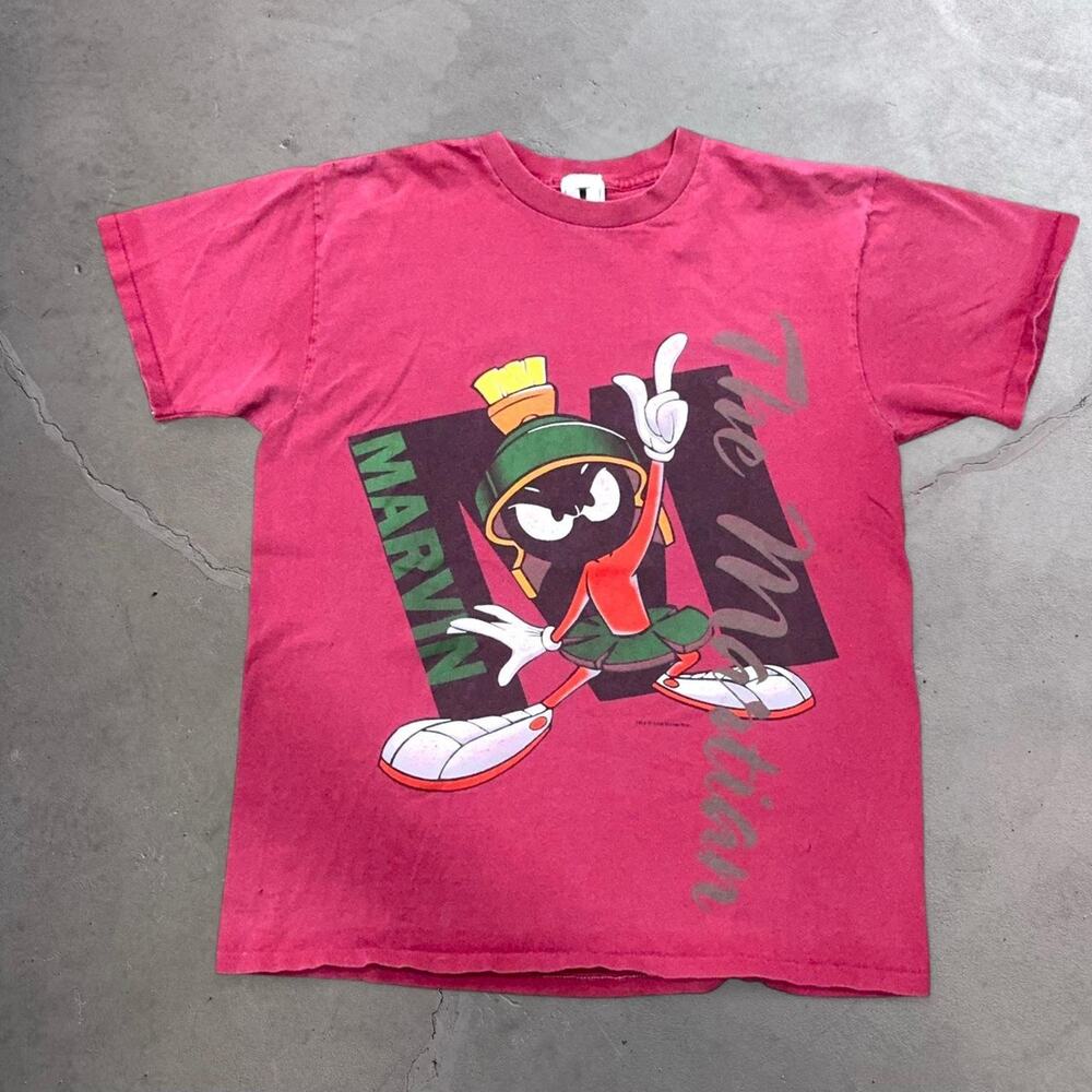 VTG 90s Marvin The Martian Shirt 1993 Looney Tunes Warner Bros USA Gorpcore L